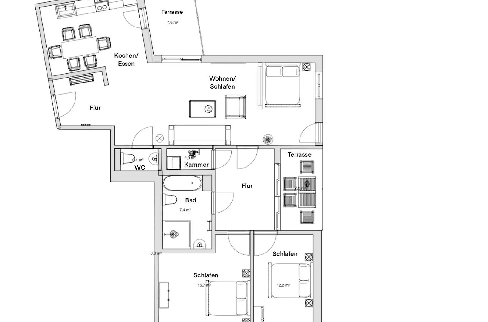 Pineapple Apartments Dresden Altstadt V - 112 Qm - 1X Free Parking